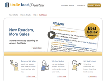 Tablet Screenshot of kindlebookpromotions.com